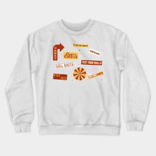 Vintage Circus Signs Crewneck Sweatshirt